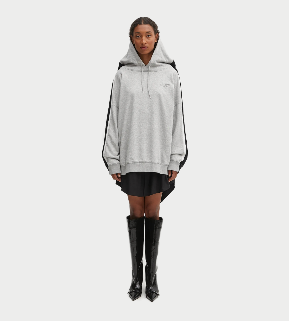 MM6 Maison Margiela Two Tone Zipped Hoodie - Image 8 of 8
