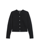 Theory Crewneck Cashmere Cardigan - Black - Thumbnail 1