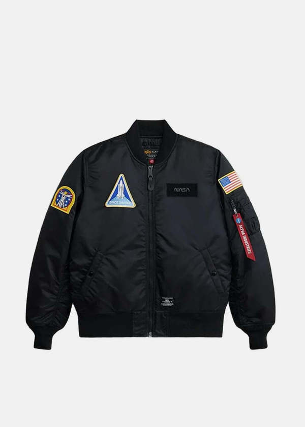 Alpha Industries Ma-1 NASA-Patched Jacket - Black