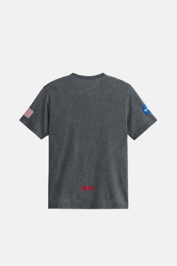 Alpha Industries Crew-Neck Short-Sleeve Tee - Dark Charcoal Heather