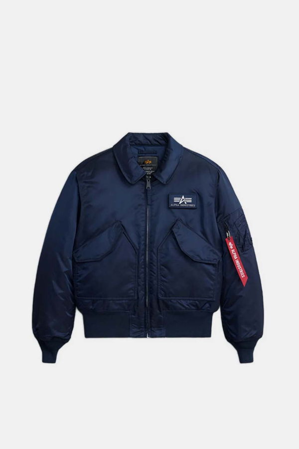 Alpha Industries Cwu 45/P Bomber Jacket - Replica Blue