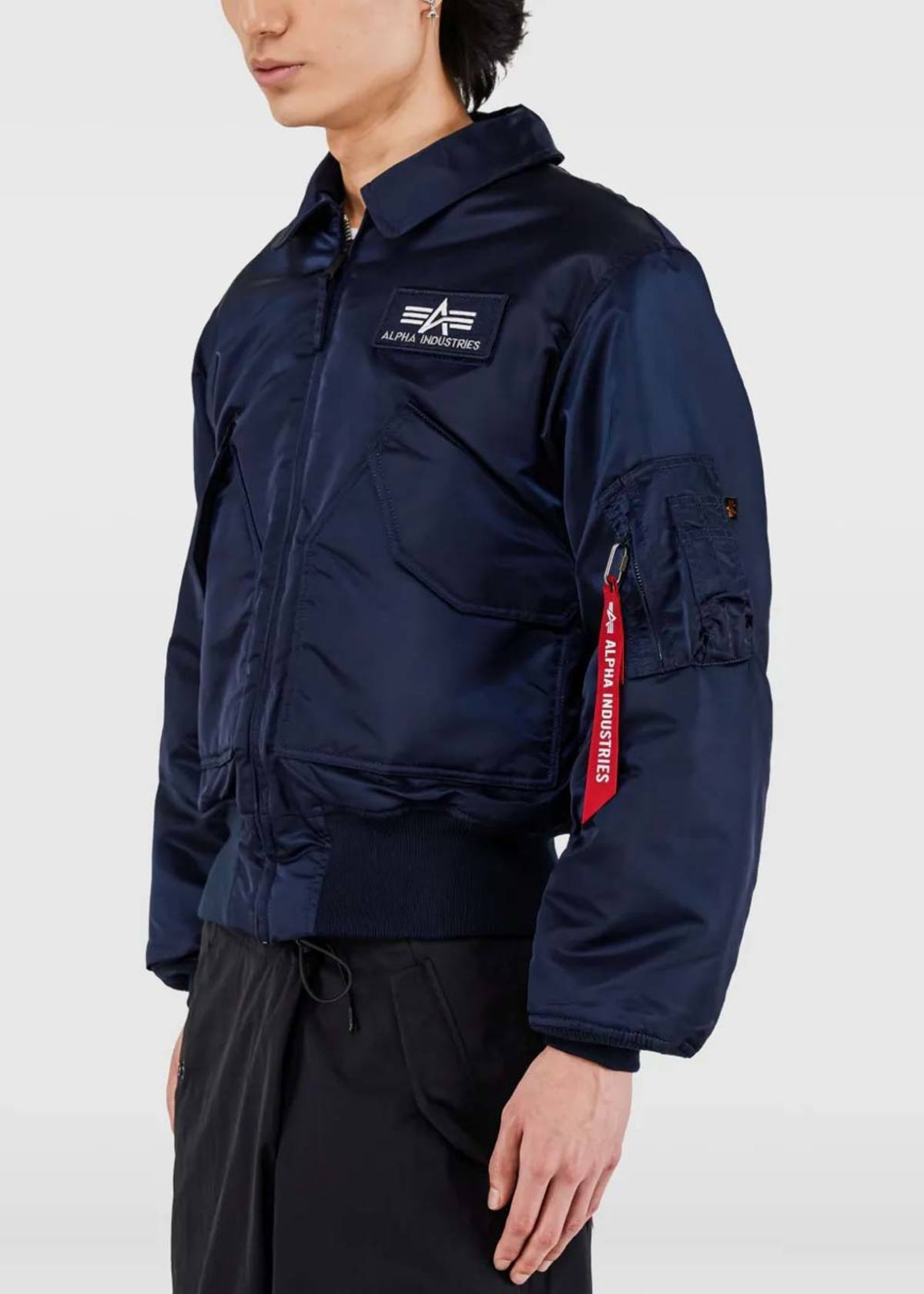 Alpha Industries Cwu 45/P Bomber Jacket - Replica Blue - Image 3 of 4