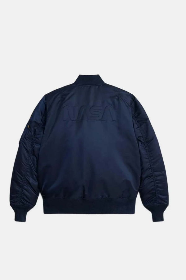 Alpha Industries Ma-1 Nasa-Patched Jacket - Replica Blue