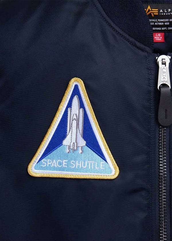 Alpha Industries Ma-1 Nasa-Patched Jacket - Replica Blue
