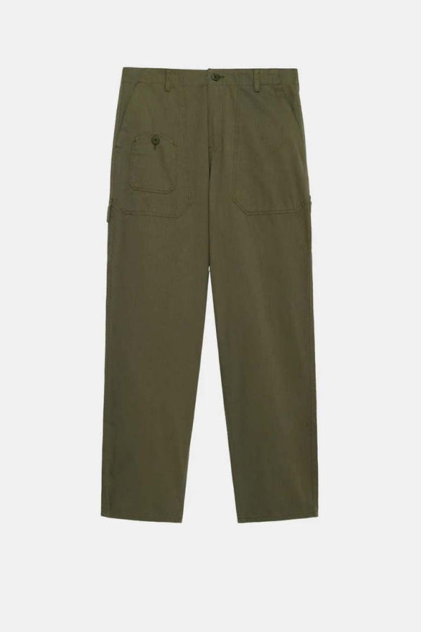 Alpha Industries Olive Green Pocket Trousers - Green