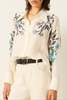 Alix Of Bohemia Dana Misted Lily Silk Shirt - Off White - Thumbnail 1