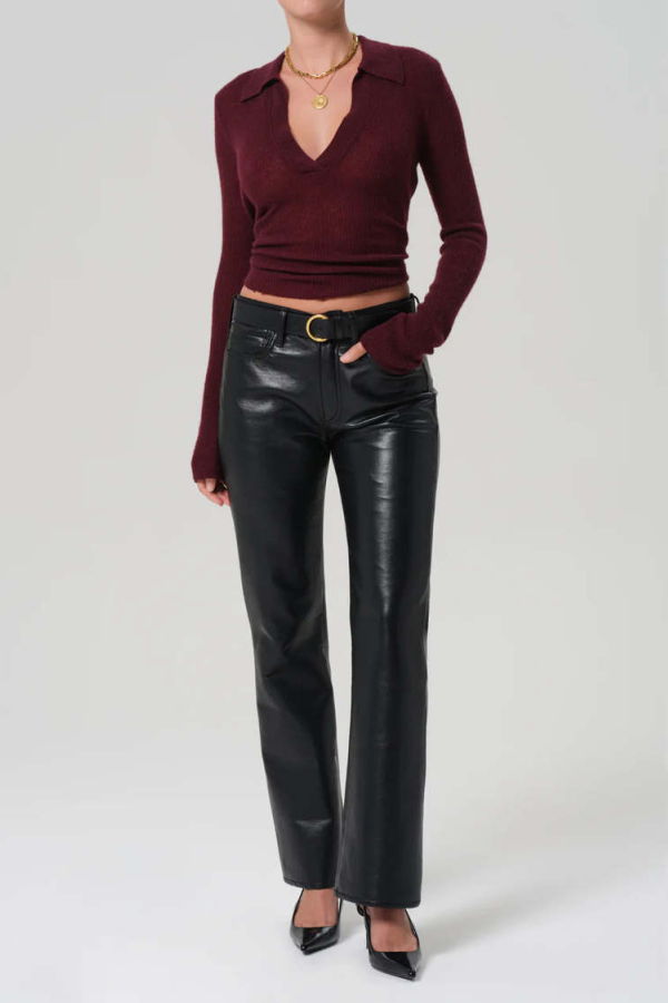 Citizens of Humanity Genova Leather Pant - Black