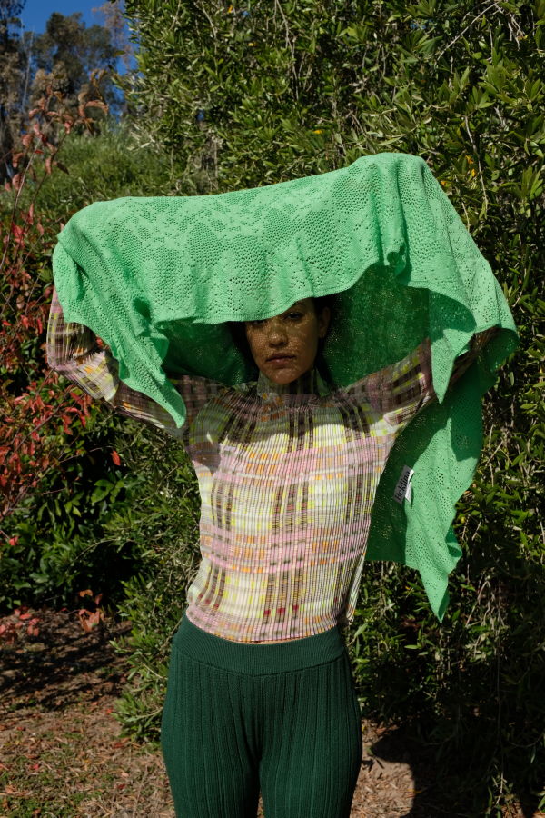 Beklina Merino Knit Lace Scarf