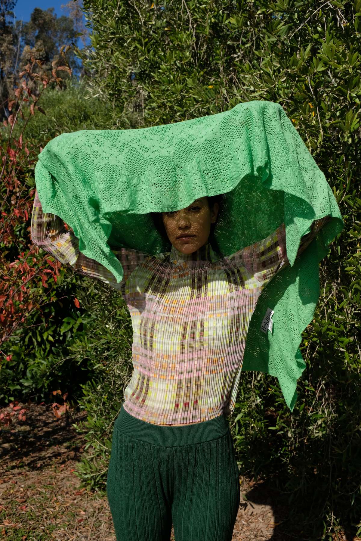 Beklina Merino Knit Lace Scarf - Image 1 of 11