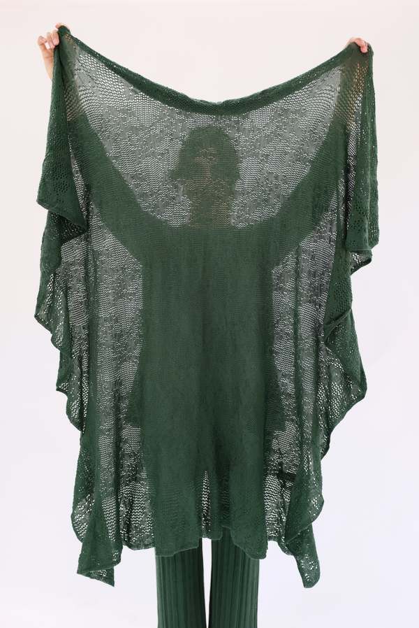 Beklina Merino Knit Lace Scarf