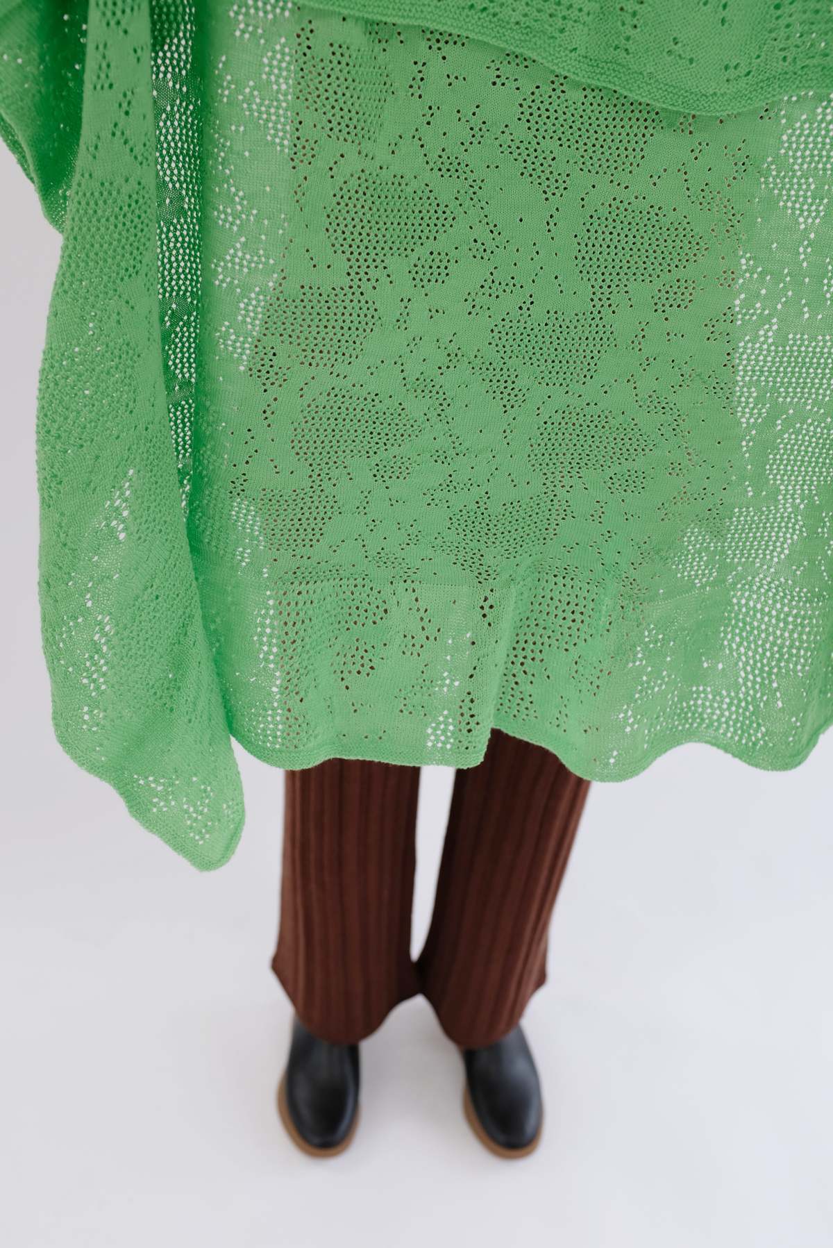 Beklina Merino Knit Lace Scarf - Image 8 of 11
