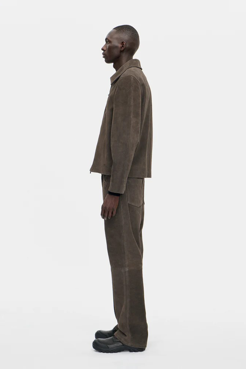 Berner Khl Officer Zip Jacket Suede Rock