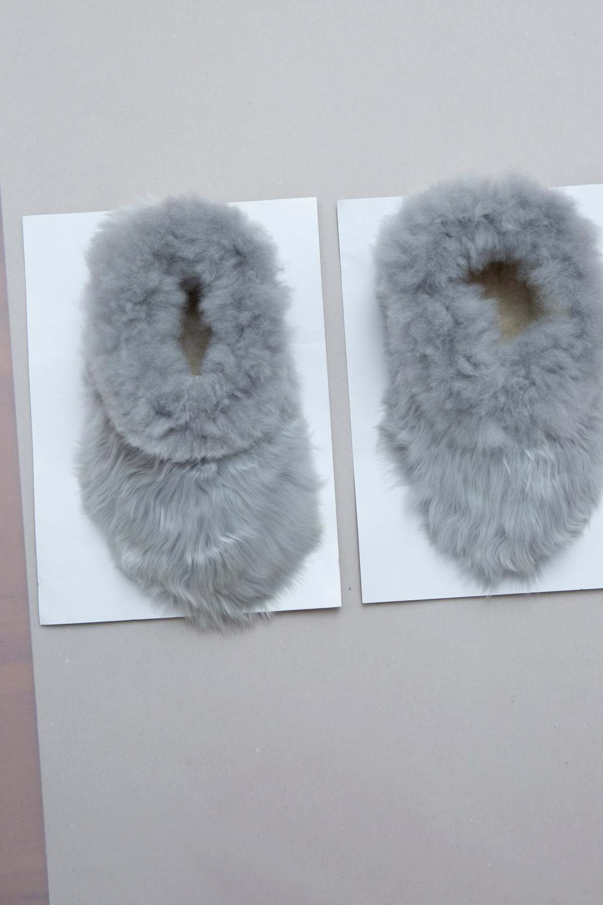 WOLF & GYPSY VINTAGE Silver Alpaca Slippers - Image 1 of 4