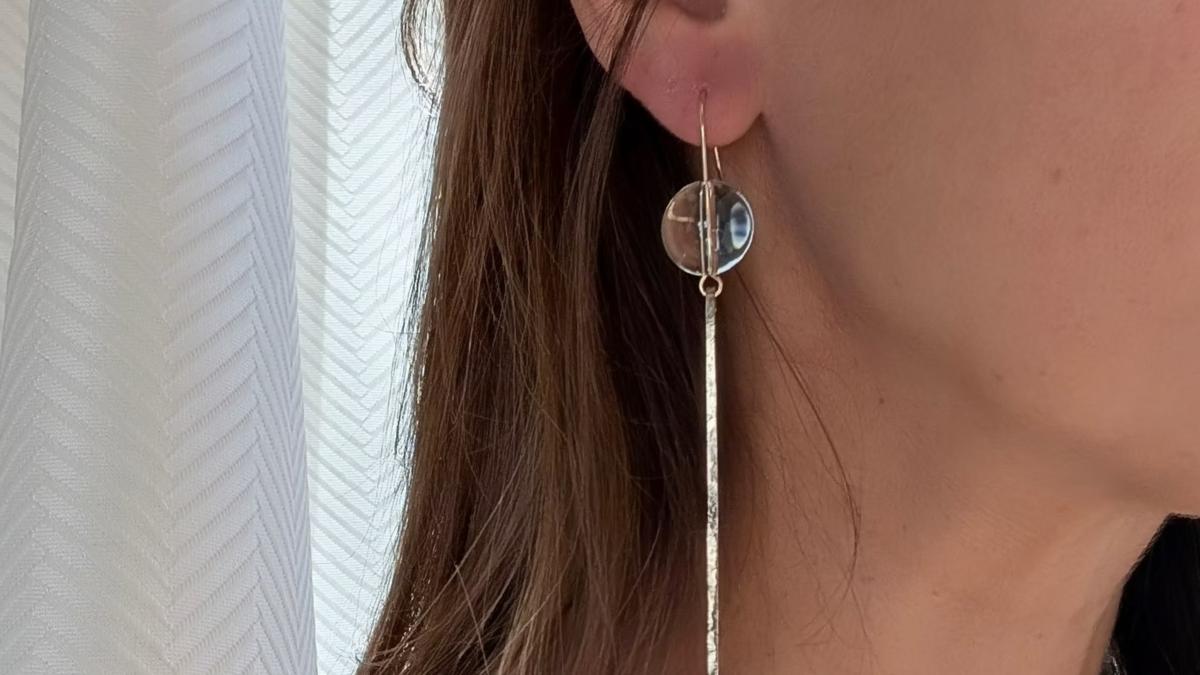 JASPER WILD Boucles Boules de Cristal Earrings - Image 2 of 4