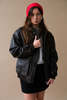 Dunst Stand Collared Leather Blouson Jacket - Dark Brown - Thumbnail 1