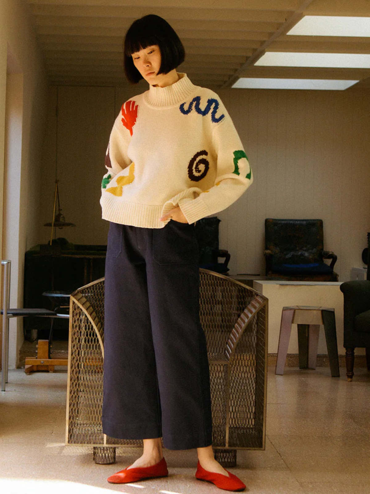 L.F.Markey Carpenter Trousers - Navy - Image 2 of 10