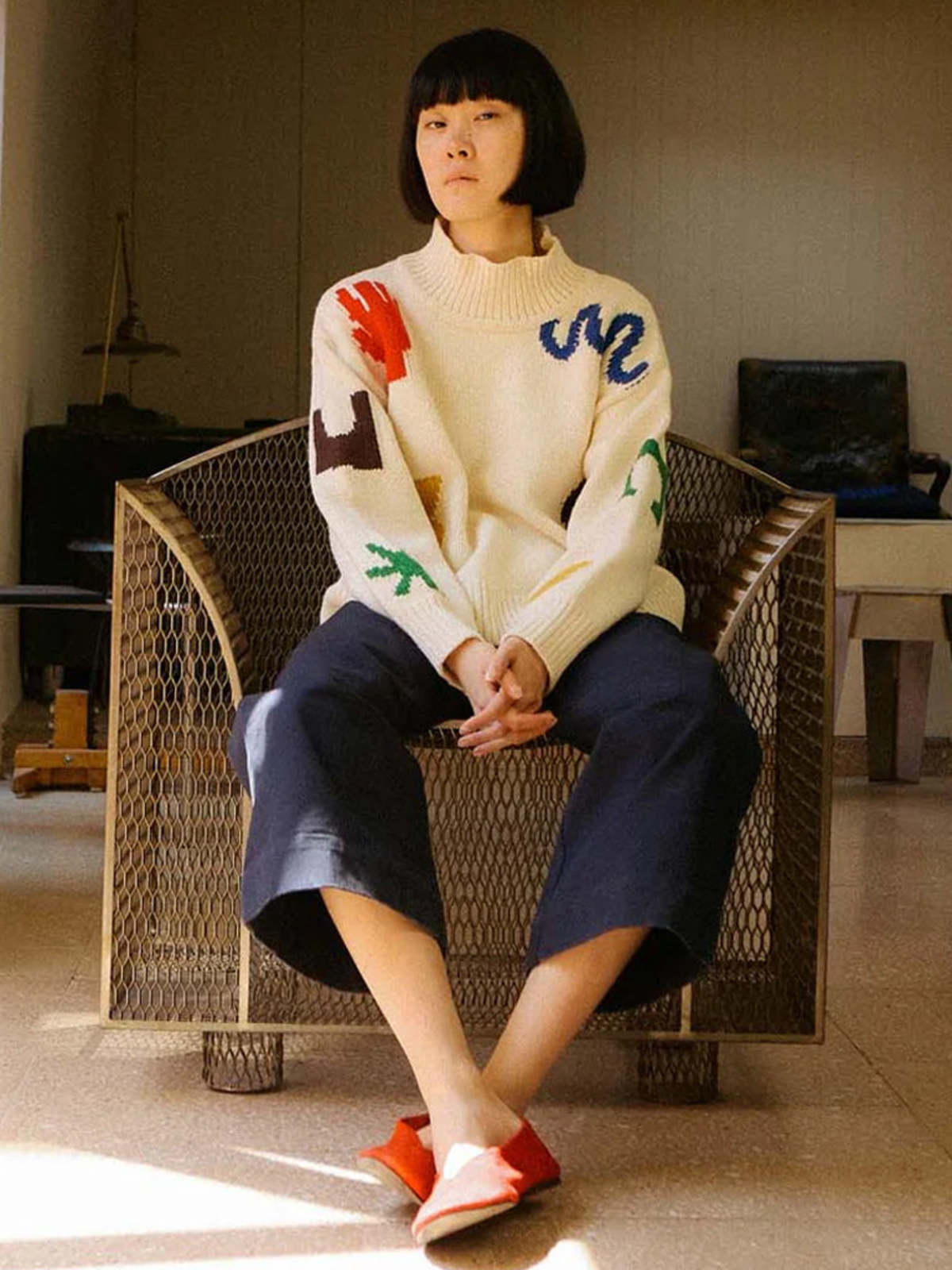 L.F.Markey Carpenter Trousers - Navy - Image 6 of 10