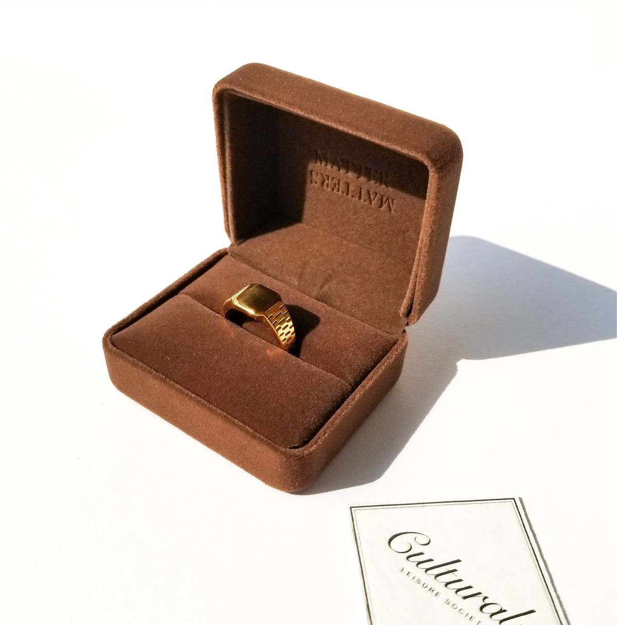 MATTER MATTERS Time Ring - Gold - Image 9 of 10