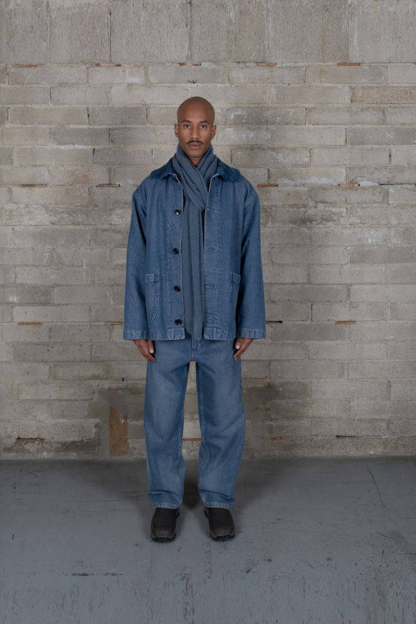 Olderbrother Recycled Cashmere Scarf - French Indigo