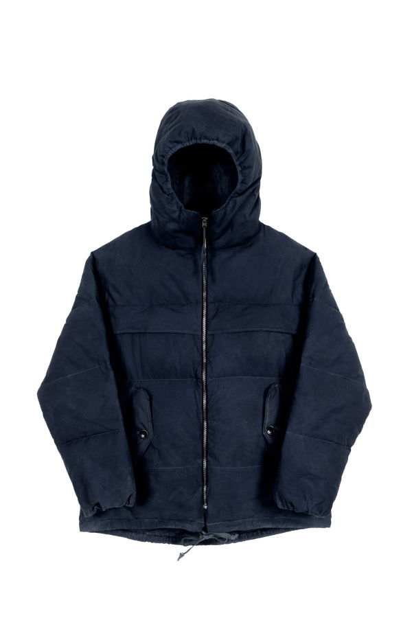 Olderbrother Waxed Hooded Puff Coat