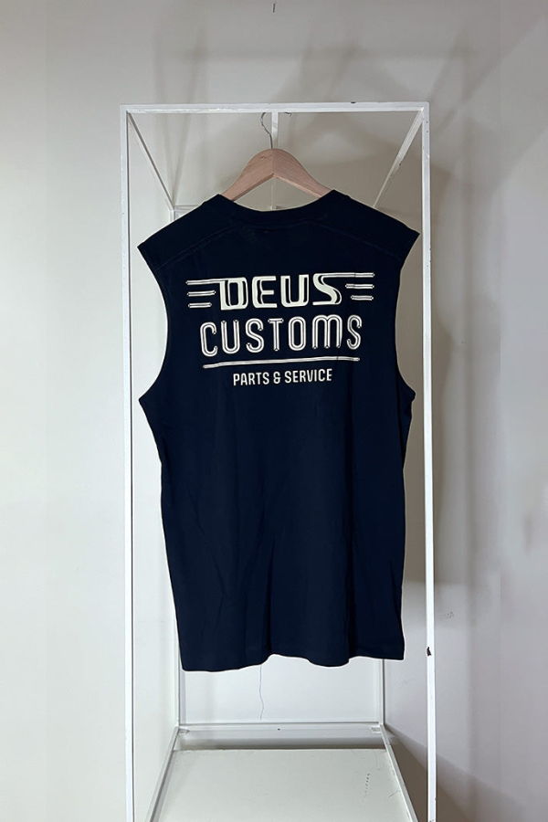 Deus Ex Machina Chrome Muscle Top - Navy
