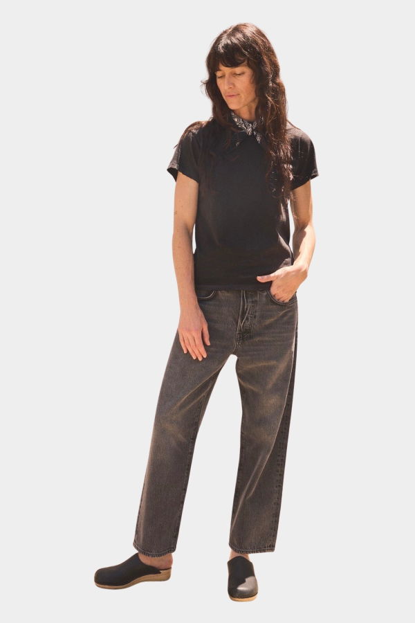 Hey Gang The Loose Crop Jeans - Jett Wash