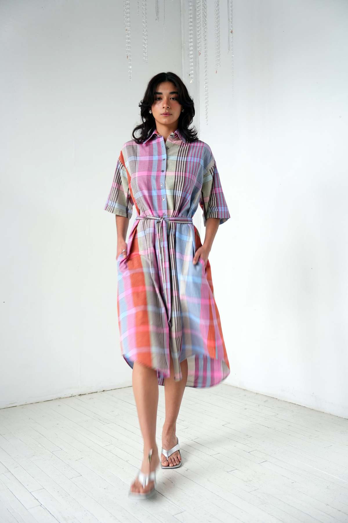 Abacaxi Shani Plaid Shirtdress - Image 5 of 5