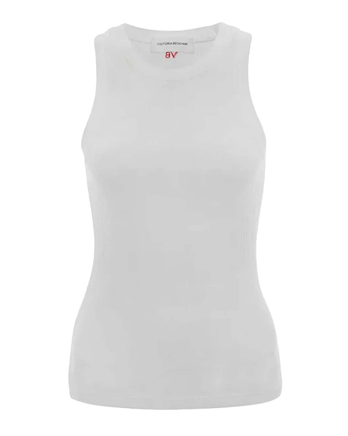 Victoria Beckham Rib Tank - White - Image 1 of 5