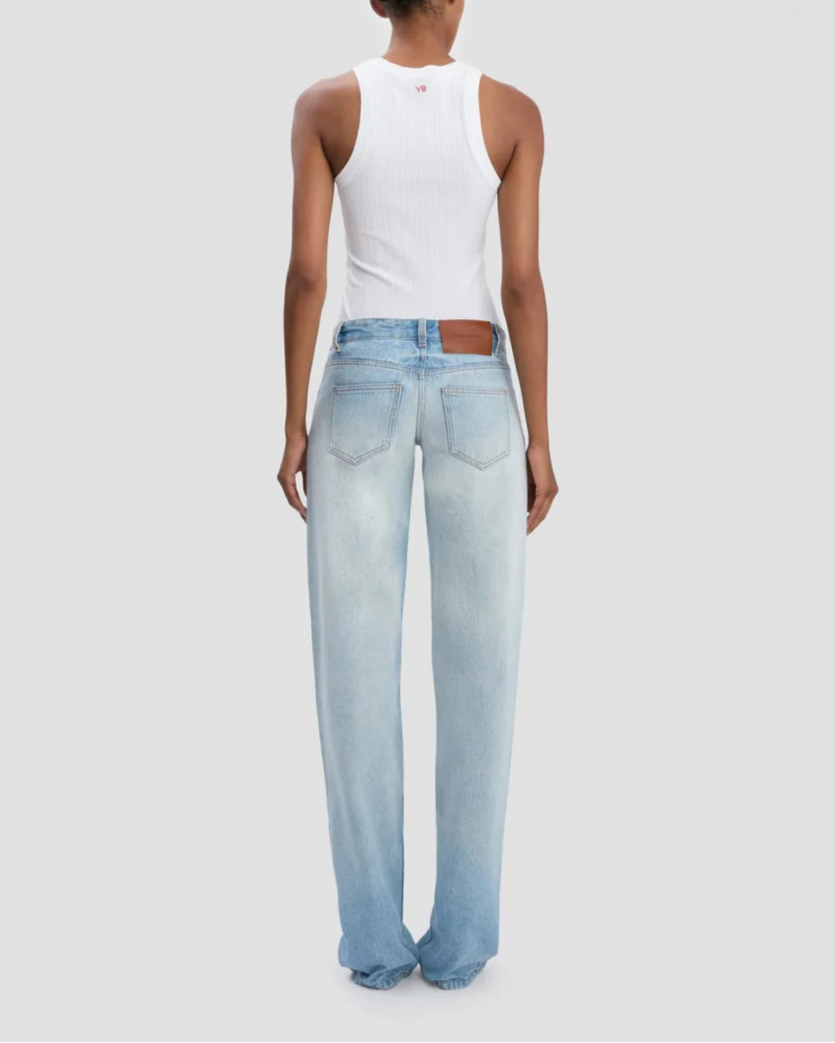 Victoria Beckham Rib Tank - White - Image 4 of 5