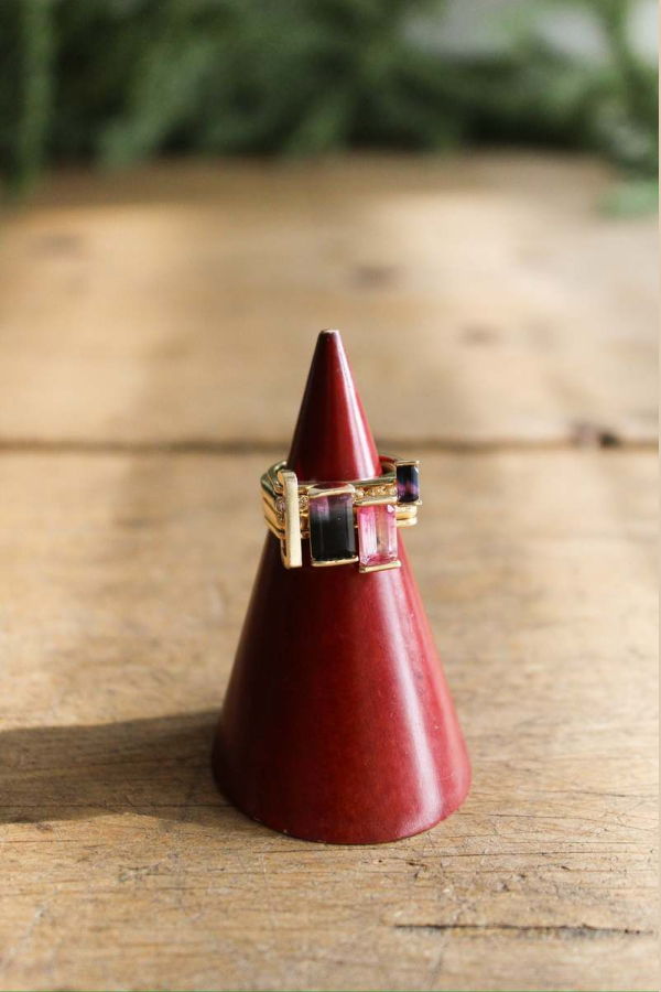 NOUSH Linqd Band with Tiny Pavé Diamonds