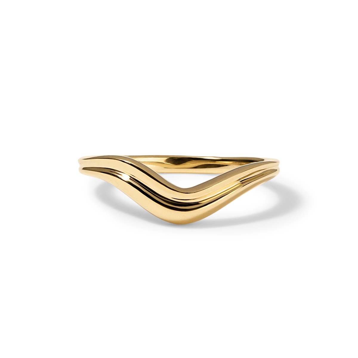Casey Perez Onda Ring - Sz 6 - 14K Yellow Gold - Image 2 of 2