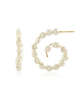 Shyla Lille Pearl Hoops Earrings - Thumbnail 1