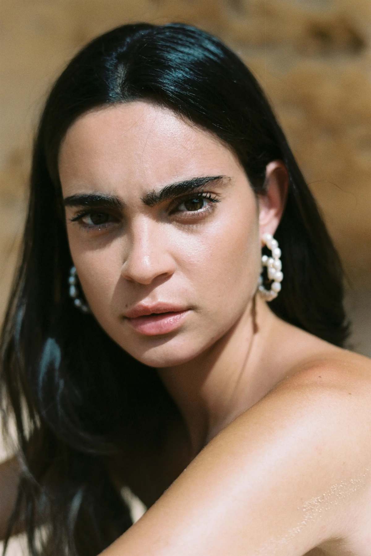 Shyla Lille Pearl Hoops Earrings - Image 2 of 3