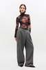 Ganni Cross-over Pants - Pewter - Thumbnail 1