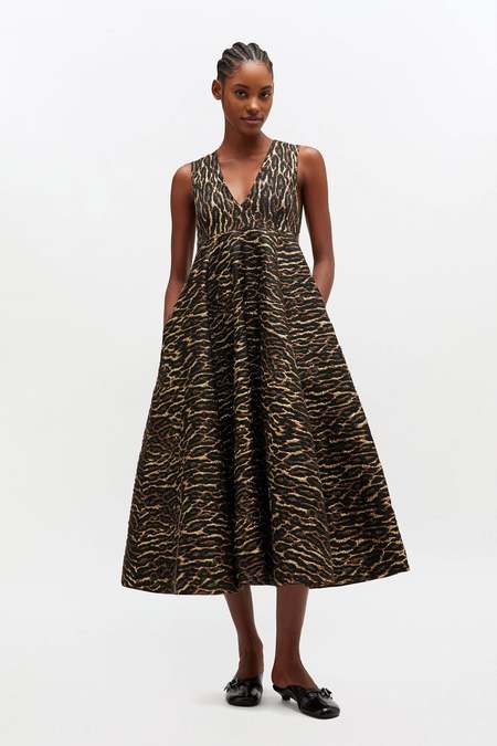 GANNI EMBELLISHED MESH DRESS - SILVER | Garmentory