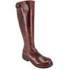 Madison Maison Leather Tall Flat Boot - Brown - Thumbnail 2