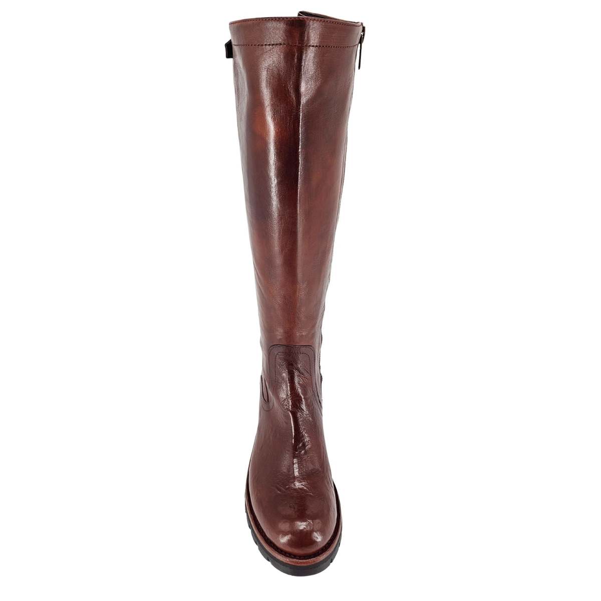 Madison Maison Leather Tall Flat Boot - Brown - Image 4 of 4
