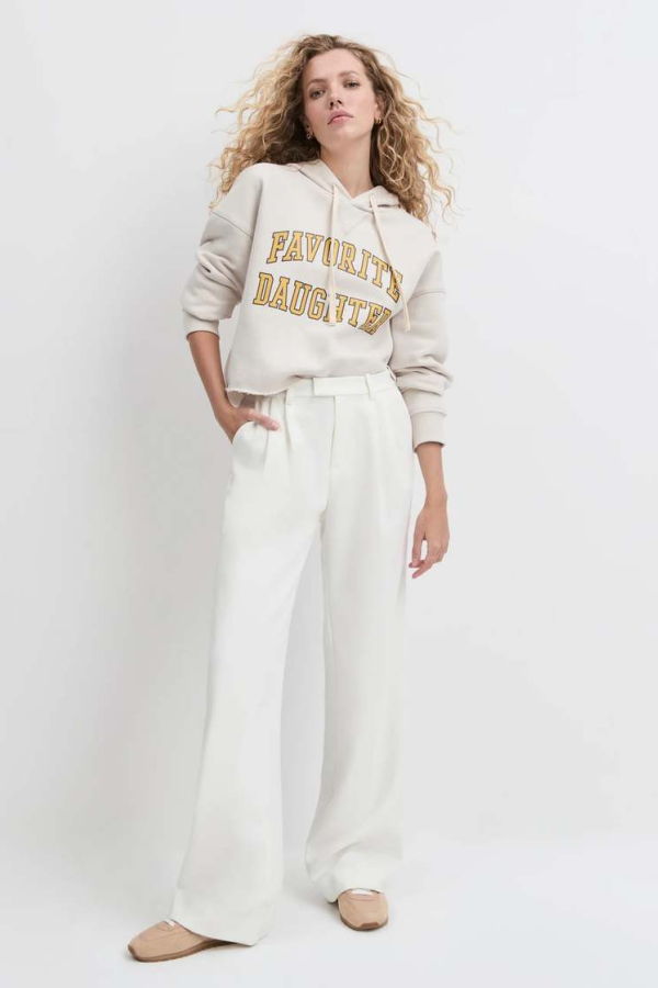 Favorite Daughter The Cropped Collegiate Hoodie