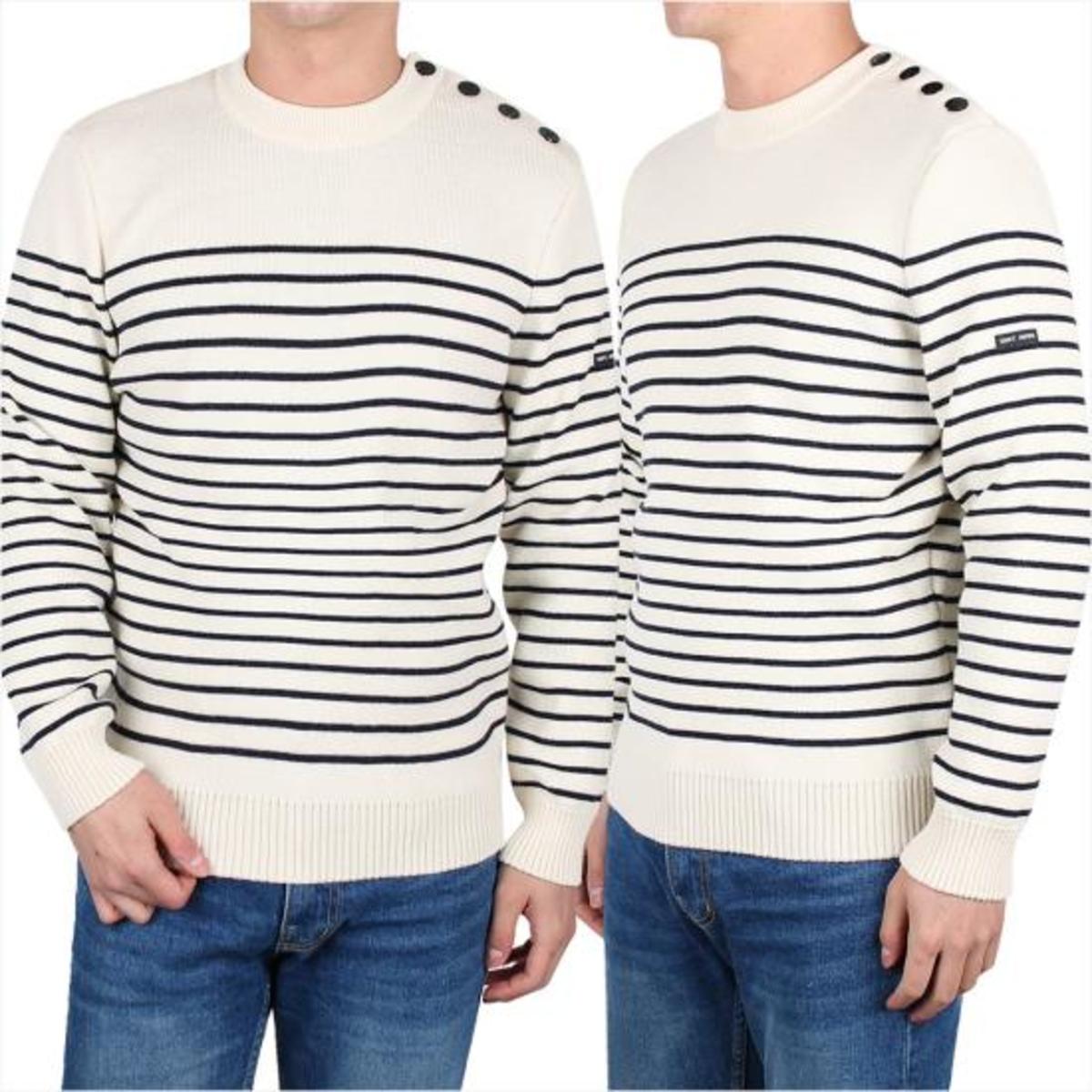 Saint James Sweater - Ecru Marine - Image 1 of 6