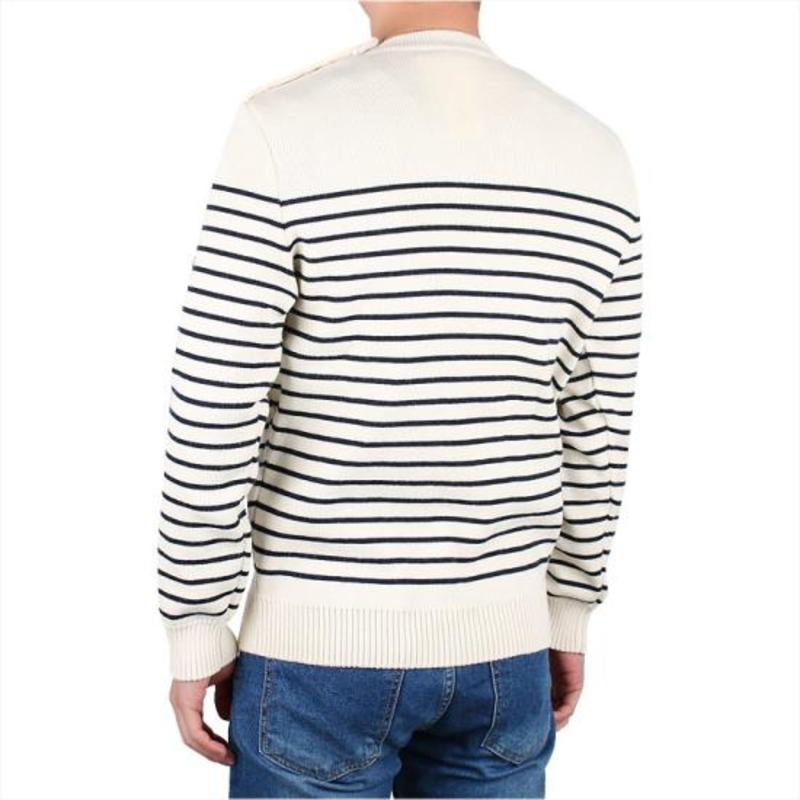 Saint James Sweater - Ecru Marine