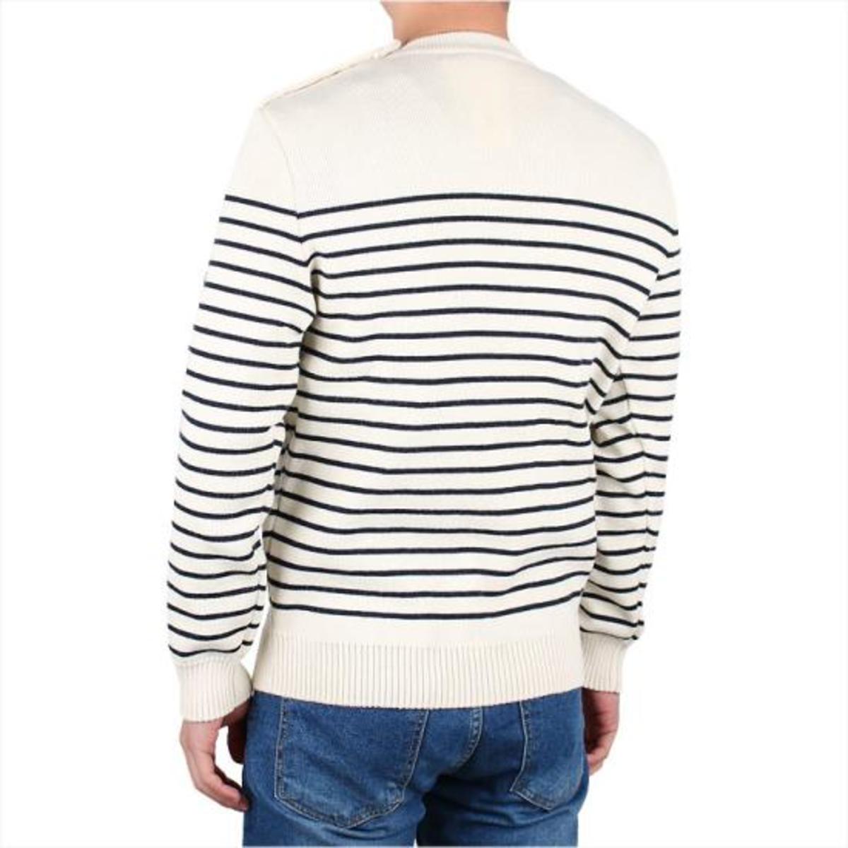 Saint James Sweater - Ecru Marine - Image 4 of 6