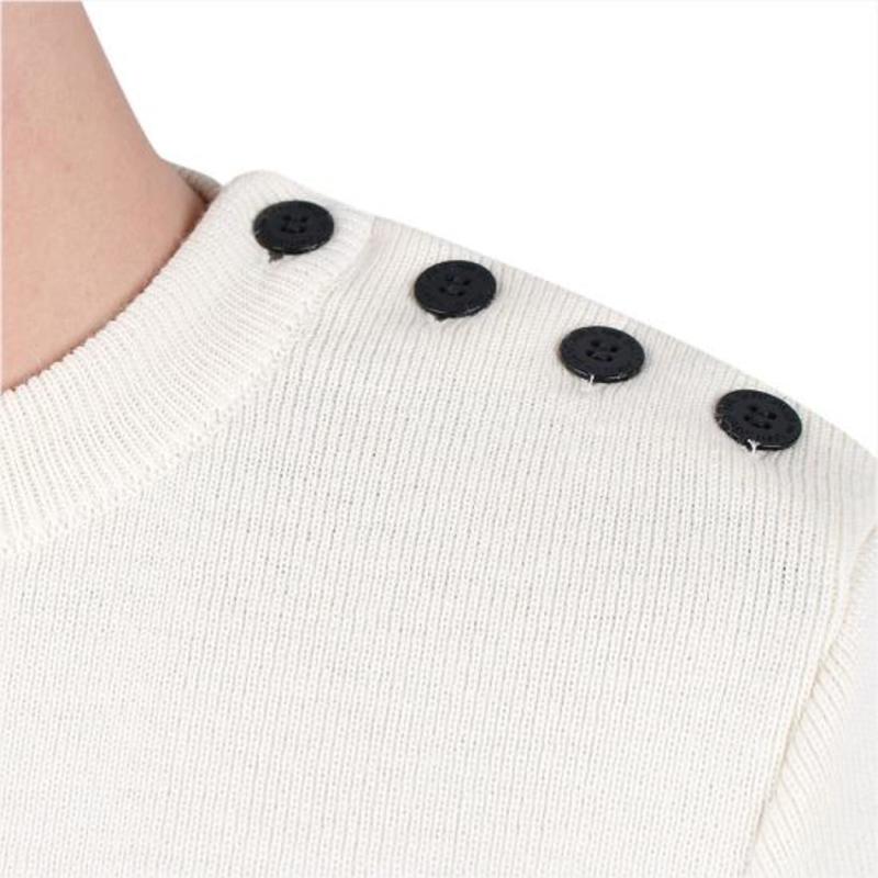 Saint James Sweater - Ecru Marine