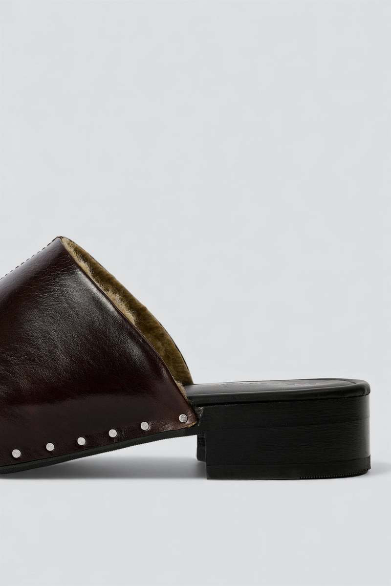 Our Legacy Deep Americano Leather Naoto Clog