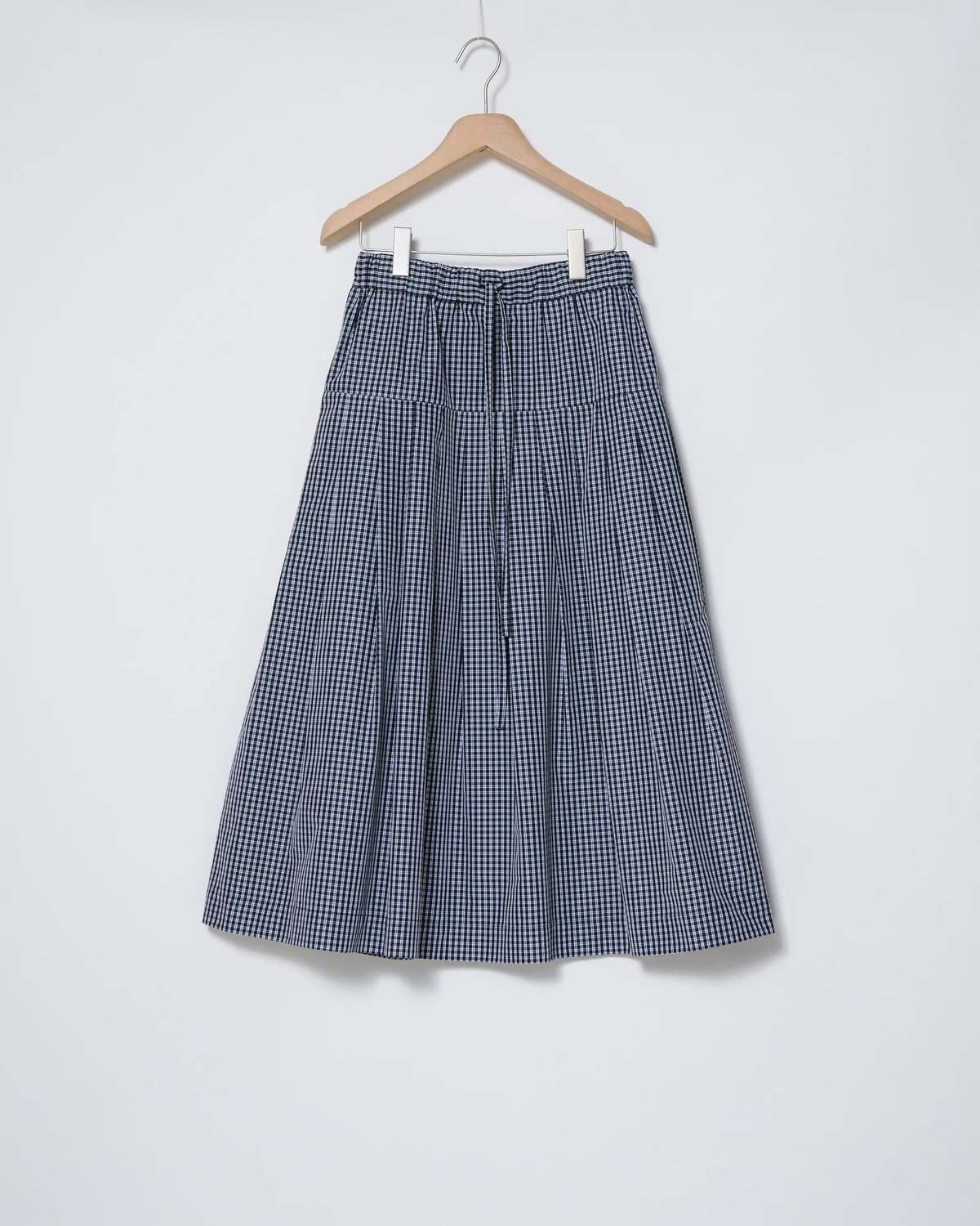 Kas Maria Check Taffeta Pleated Skirt - Image 9 of 10