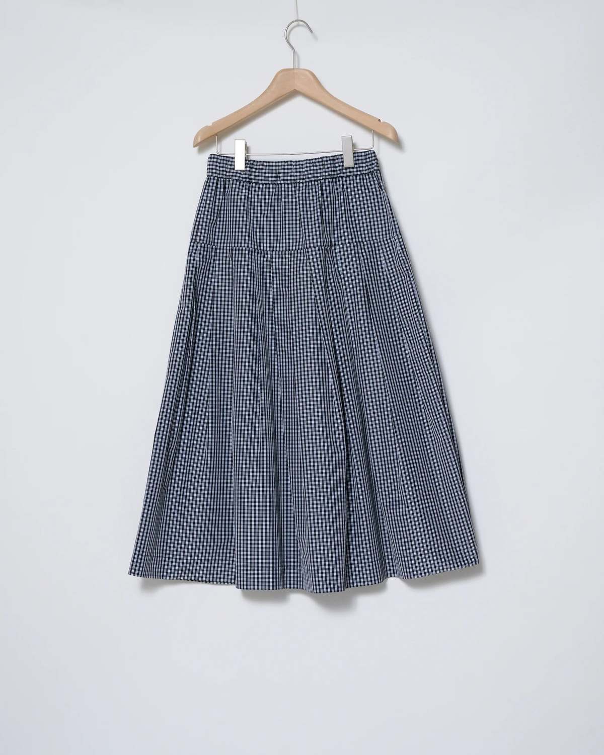 Kas Maria Check Taffeta Pleated Skirt - Image 10 of 10