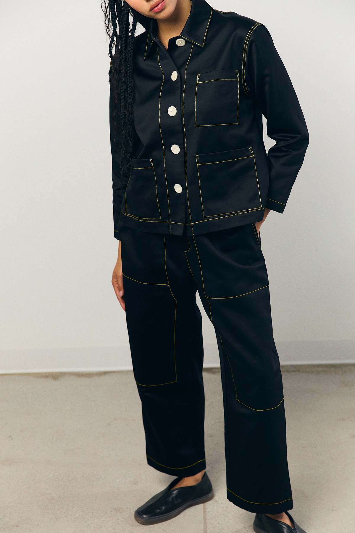 Kas Maria Sateen A-Line Shirt Jacket - Image 2 of 14