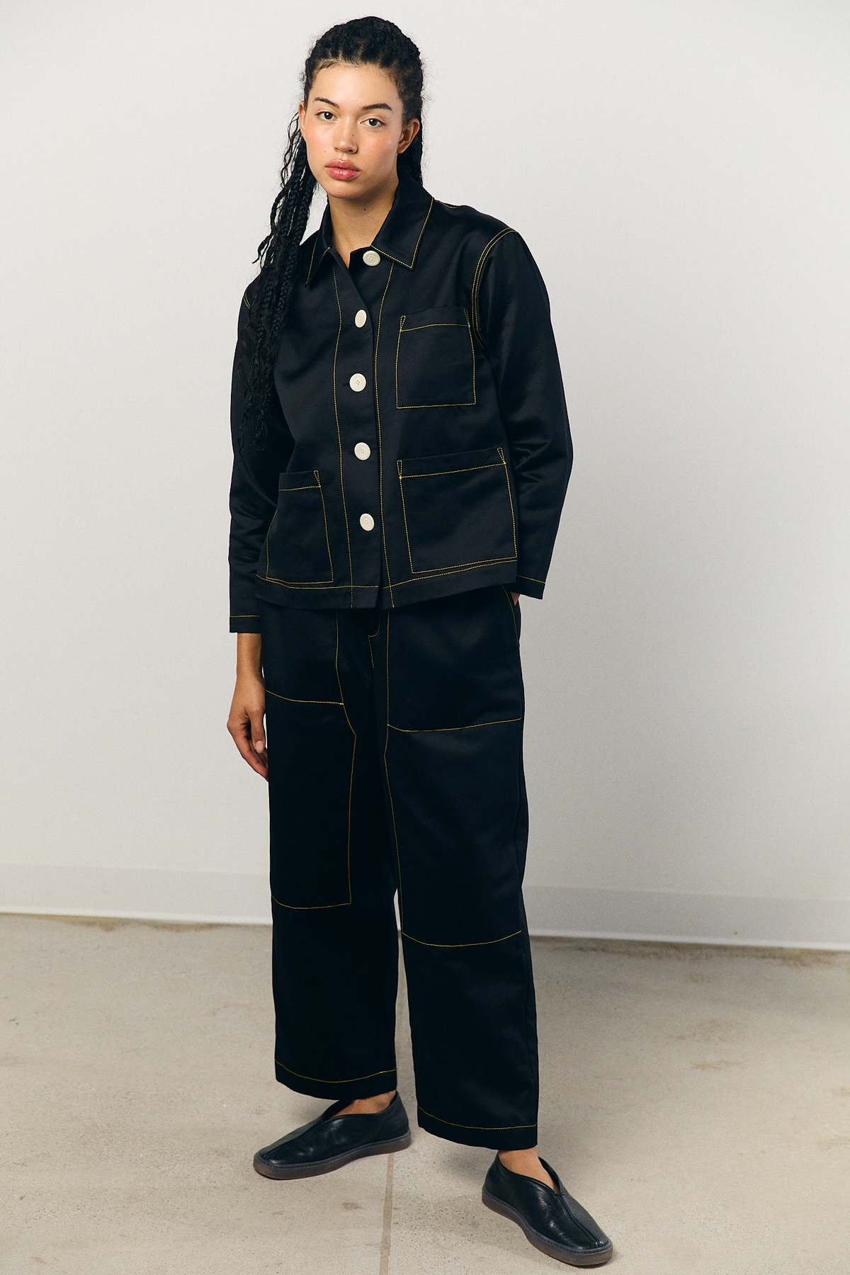 Kas Maria Sateen A-Line Shirt Jacket - Image 3 of 14