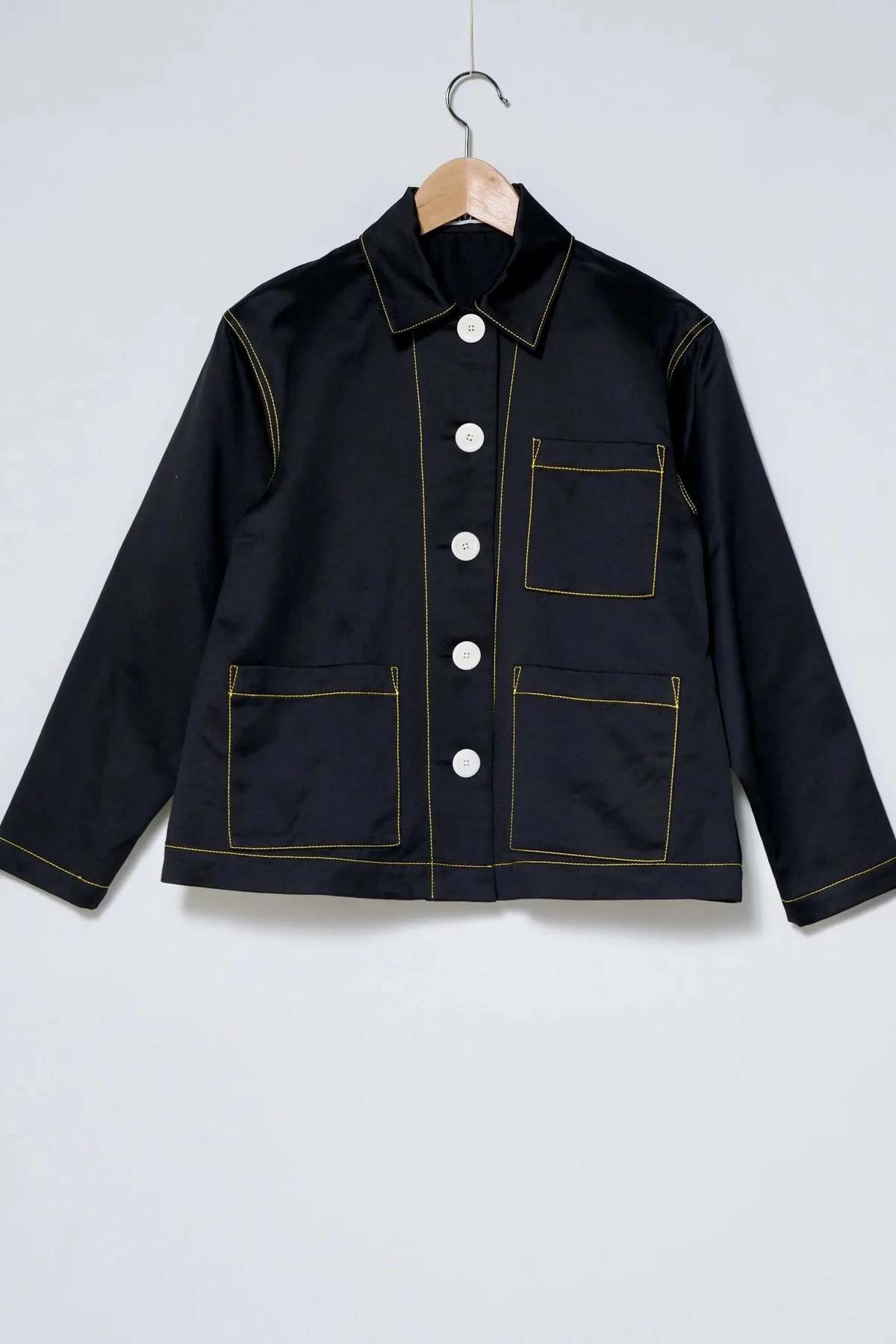 Kas Maria Sateen A-Line Shirt Jacket - Image 13 of 14