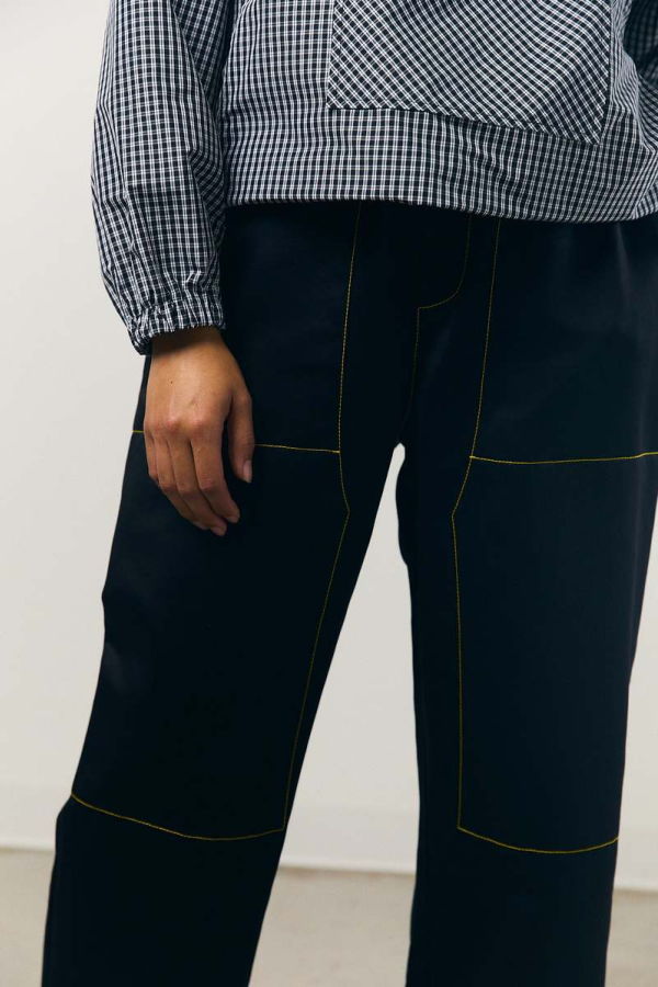Kas Maria Sateen Workpant Pants - Black