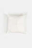 Erica Tanov Hand-Appliqué White Linen Throw Pillow in All Together Now - Thumbnail 2